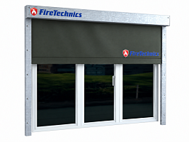 Противопожарная штора для окон FireTechnics E120 / EI120