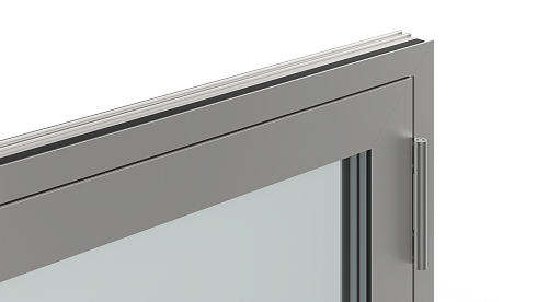 Распашные алюминиевые двери