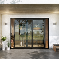 раздвижные алюминиевые двери