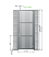 Калитка ALUTECH Prestige 1000×2540 мм, RAL 7016