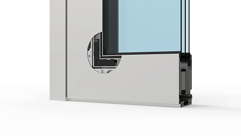 Распашные алюминиевые двери