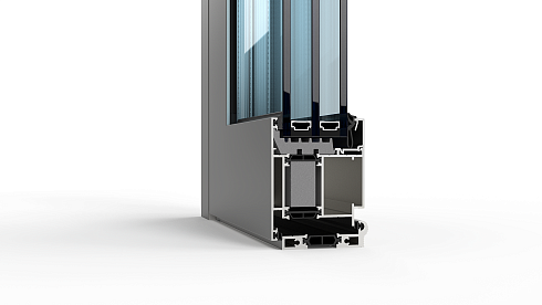 Распашные алюминиевые двери