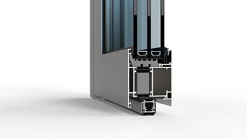 Распашные алюминиевые двери